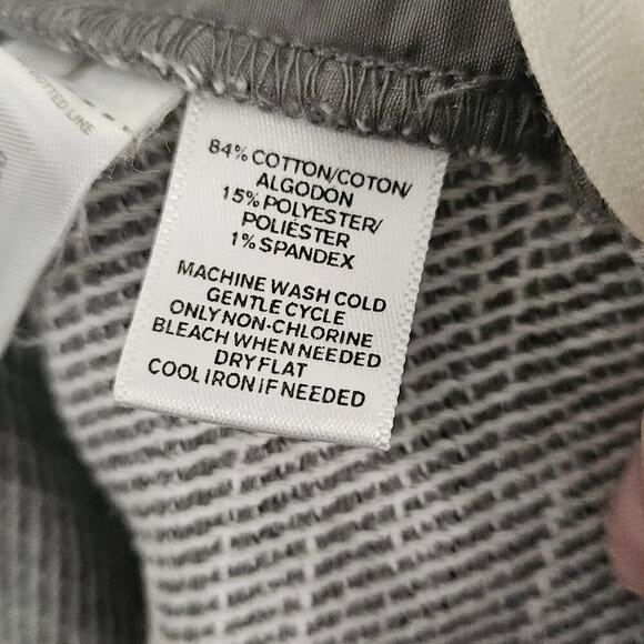 Loft Shorts Womens Size 14 Gray Cotton Blend Chino Shorts Mid Rise Pockets - Picture 6 of 6